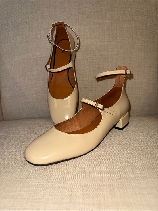 Maeve Shoes - Maeve Anthropologie Classic Cream Mary Jane Double Strap Pumps